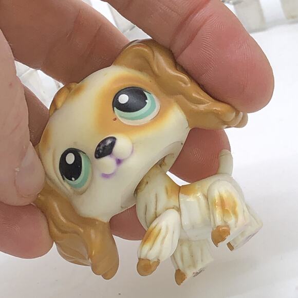 Littlest Pet Shop No # LPS Authentic Cocker Spaniel Dog Puzzle Green Eyes 2006 - Picture 2 of 7